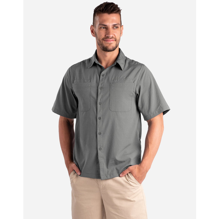 Beachcomber Men's Buttondown Shirt with Hidden Pockets | SCOTTeVEST