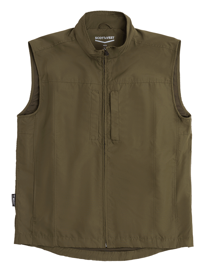 Men's RFID Travel Vest with Hidden Pockets | SCOTTeVEST